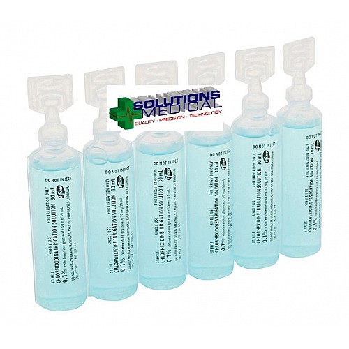 Chlorhexidine Gluconate Irrigation Solution 0.1 30ml Twist Top Ampoules